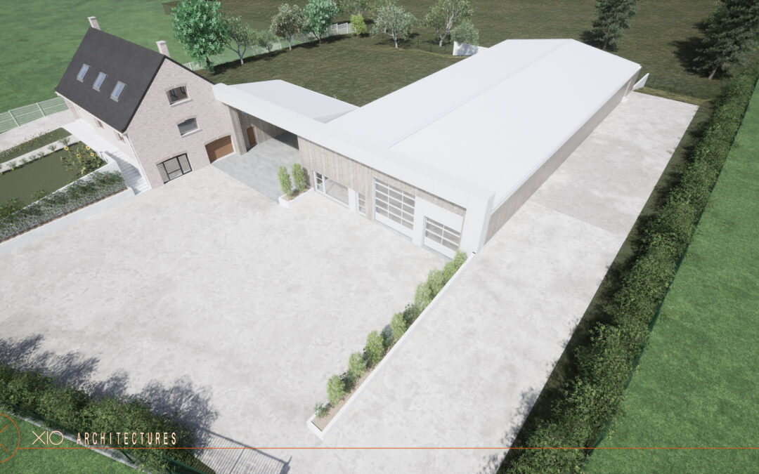 Construction d’un entrepôt et d’un auvent en extension d’une habitation individuelle à BEAUMONT-EN-CAMBRESIS
